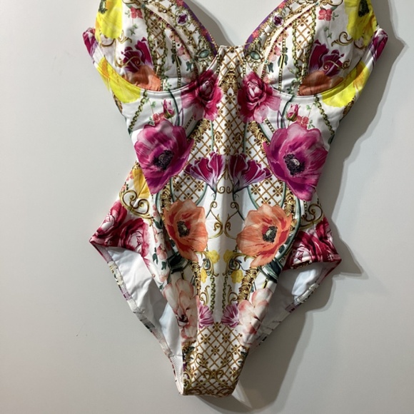 Camilla Floral One-Piece Swimsuit‎ Size 4 NWT - Picture 5 of 16